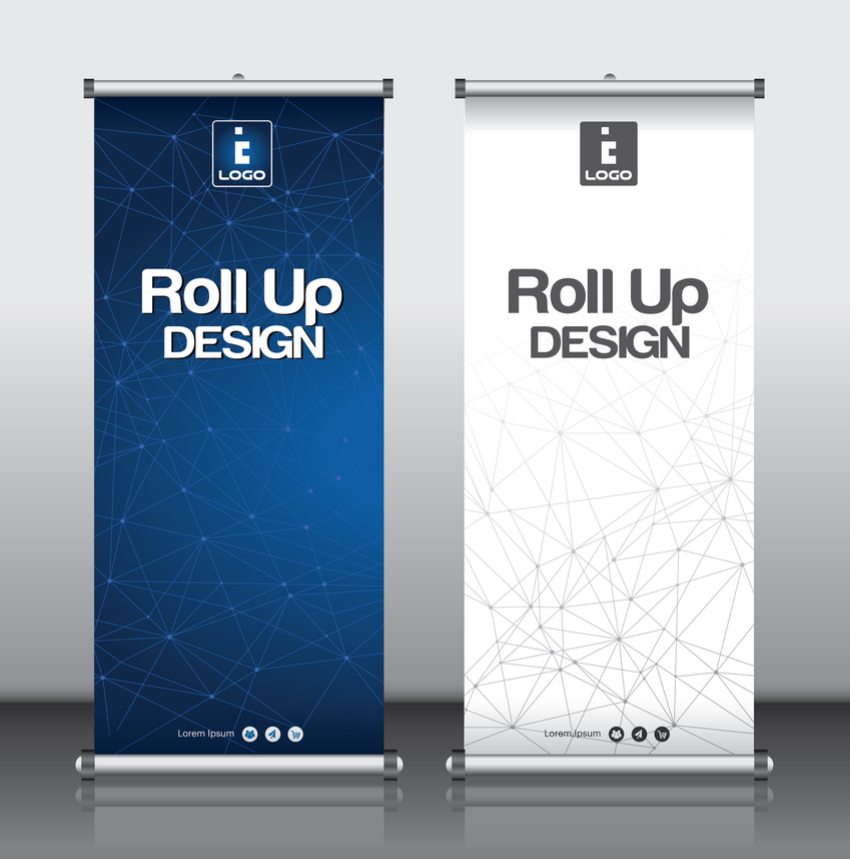 banner stands for a trade show