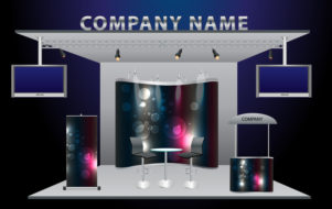 exhibition booth mockup