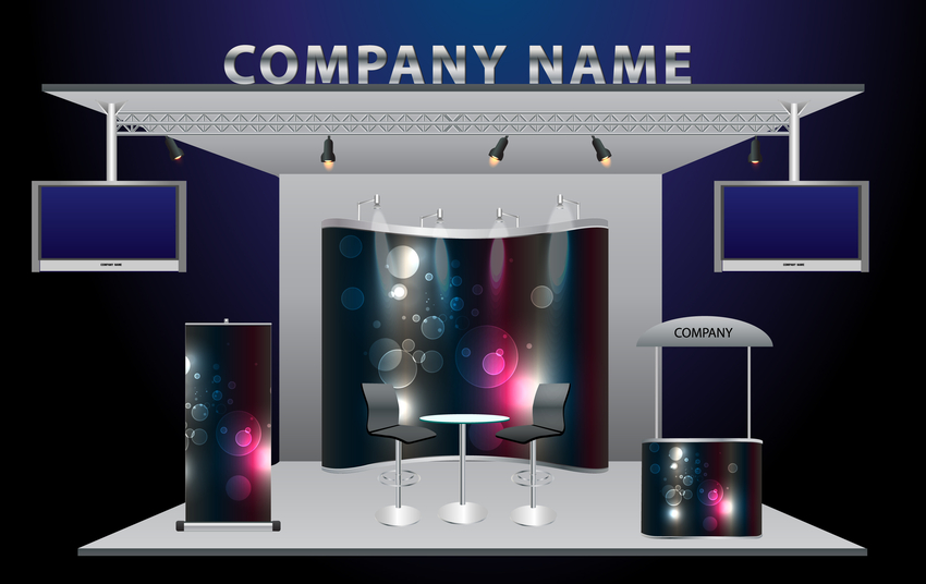 exhibition booth mockup